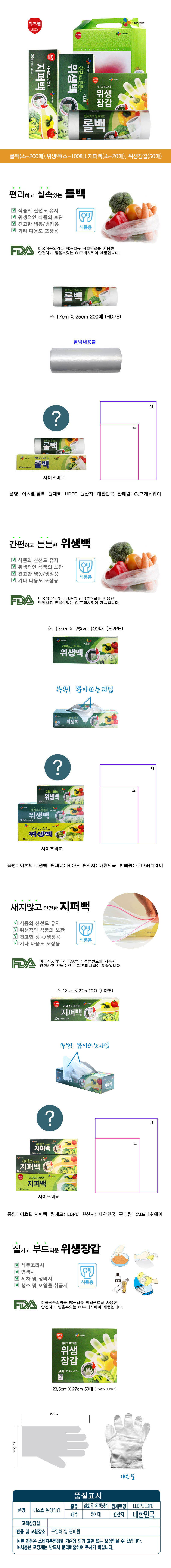 CJ이츠웰 프레시생활4종세트 상세이미지