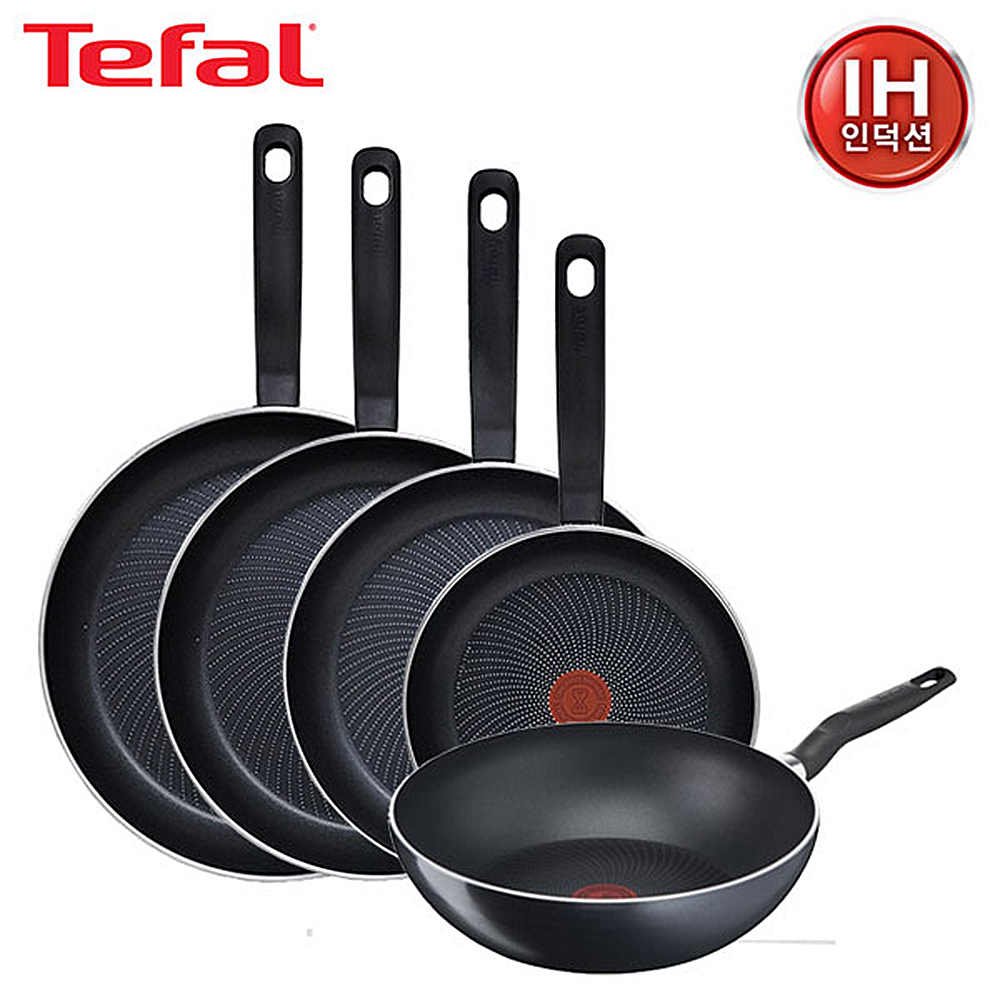 테팔 퍼펙트 쿠킹 다크 인덕션 프라이팬24cm+28cm+30cm+32cm+멀티팬 28cm TFC-PC483032W 상세이미지