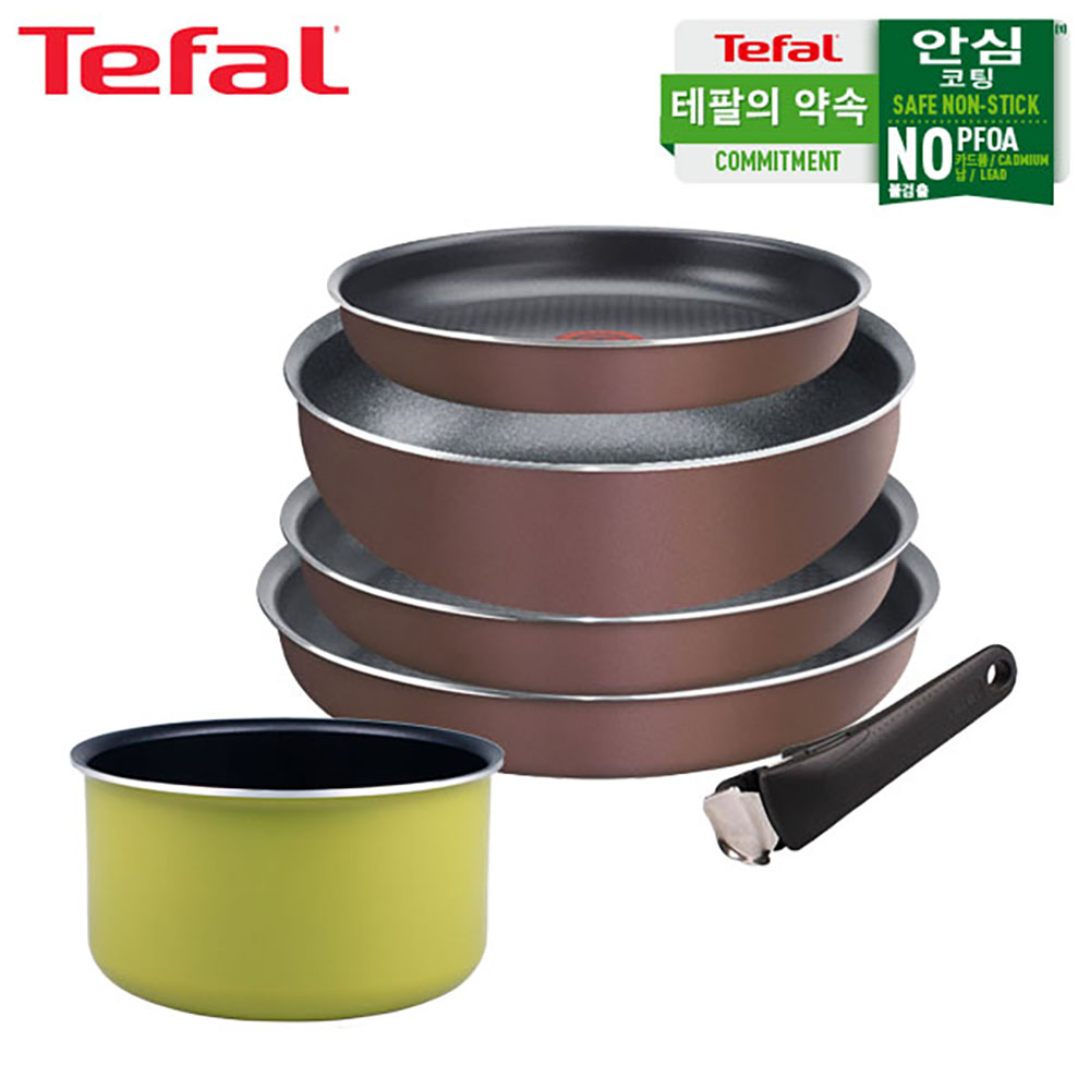테팔 매직핸즈 로즈 와인 트라이미 3P+프라이팬 28cm+볶음팬 26cm+쿡인컬러 매직핸즈 냄비 16cm 상세이미지