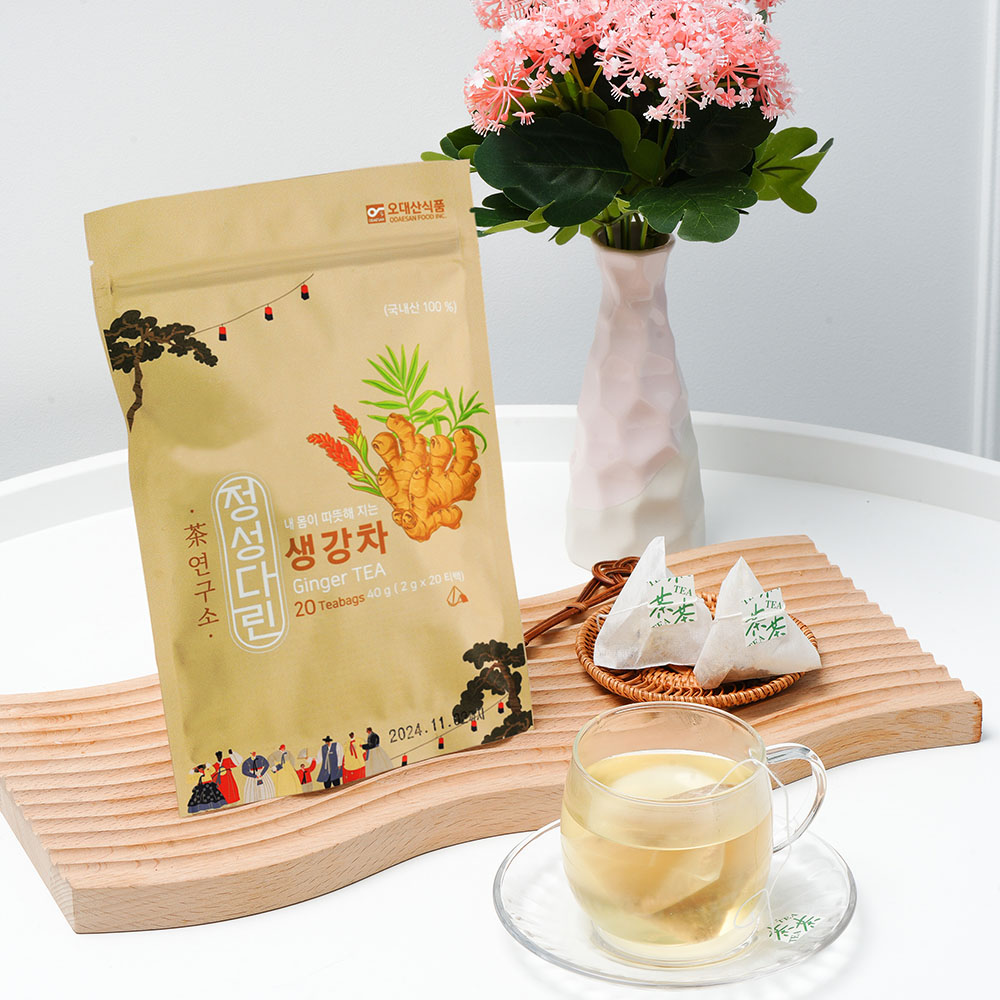 평창 생강차 티백 40g 지퍼백 상세이미지