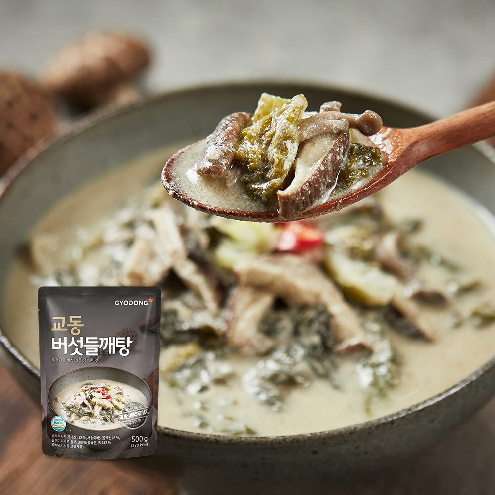 교동 버섯들깨탕 500g 9팩 상세이미지