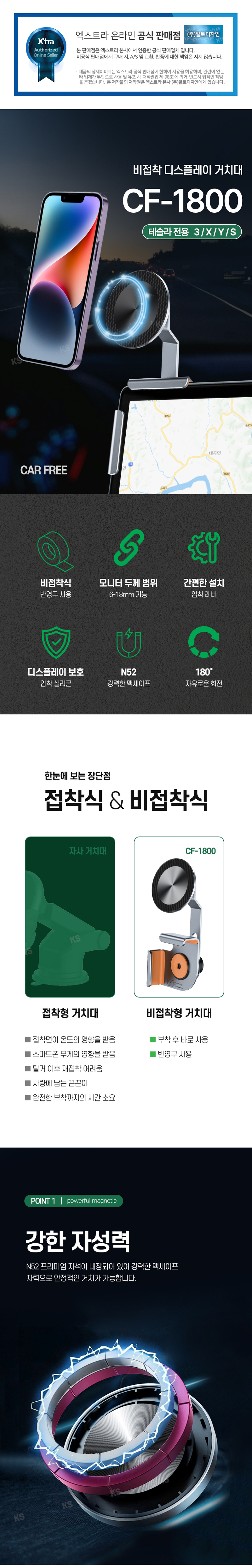 카프리 CF-1800 비접착 디스플레이거치대 상세이미지