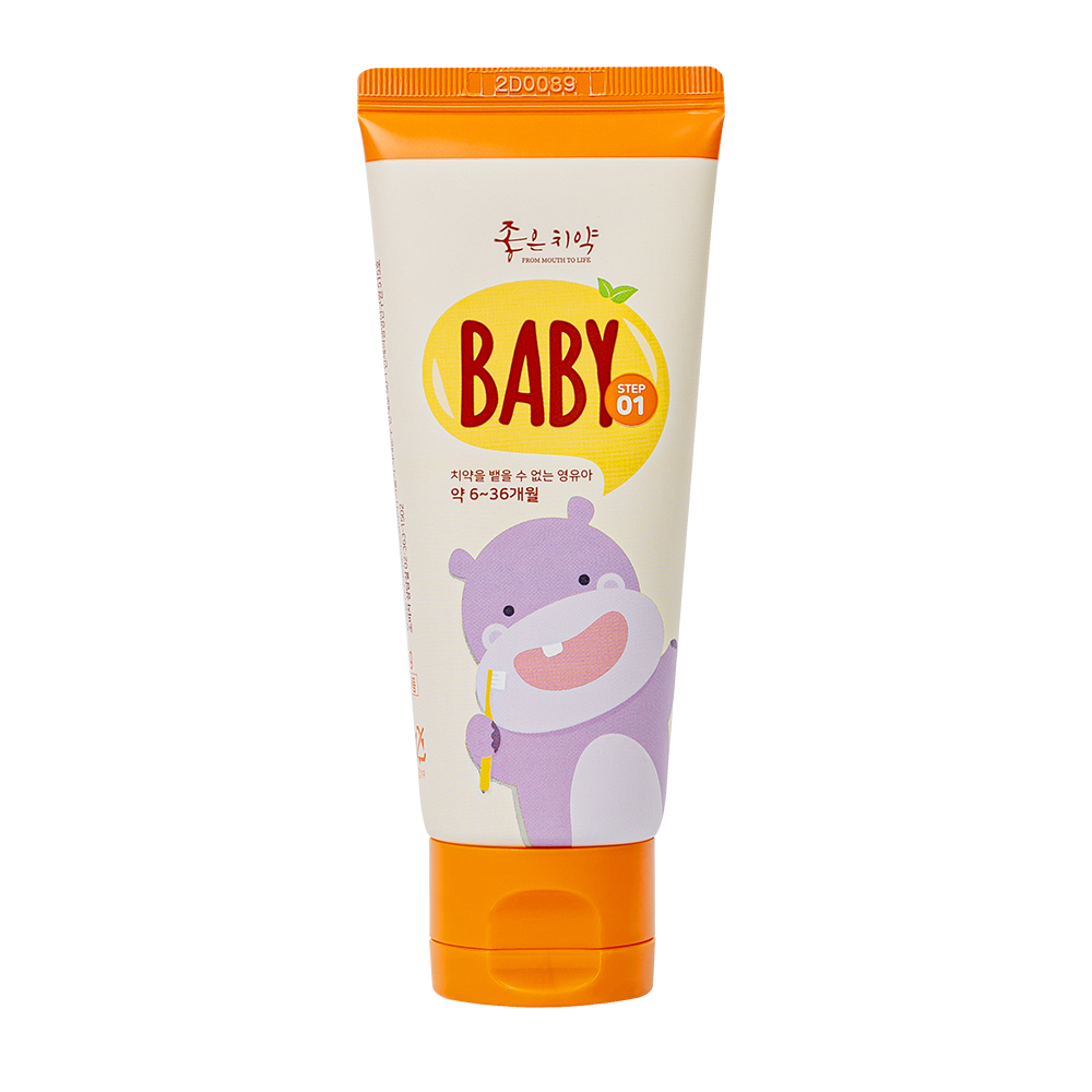 닥터초이스 좋은치약 스텝1 베이비 무불소 60g 아기 어린이 치약 1~18개월 연세대학교 치과대학 상세이미지