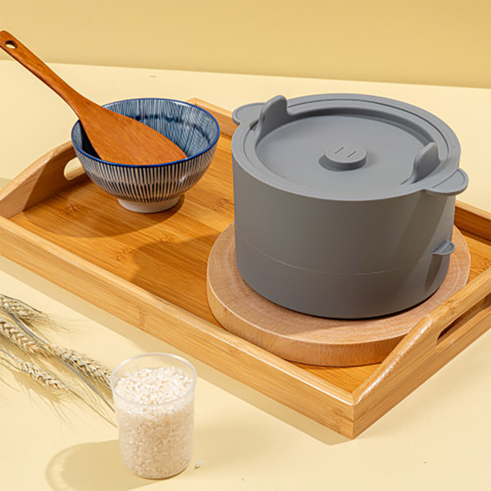 칼로피그 실리콘 저당밥솥 (그레이/피치) 상세이미지